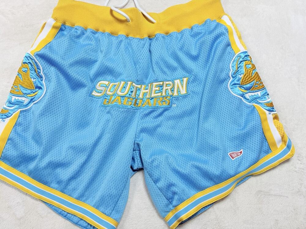 Tradition Southern Jaguars HBCU Basketball Shorts Mens Medium Blue Retro Mesh